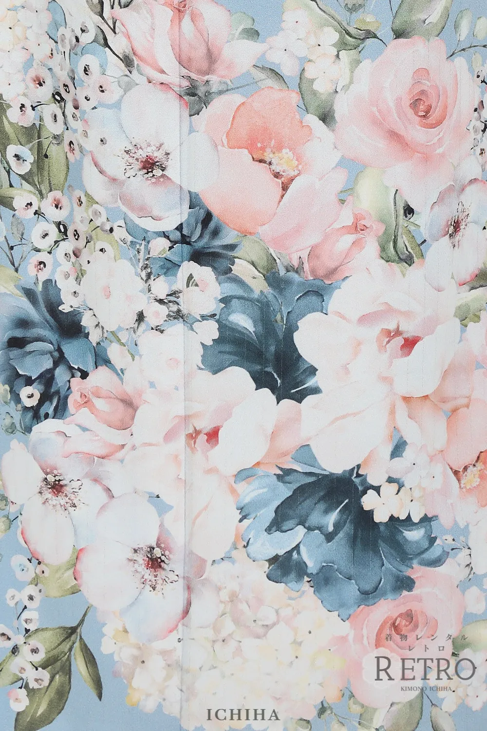 訪問着レンタルブルー